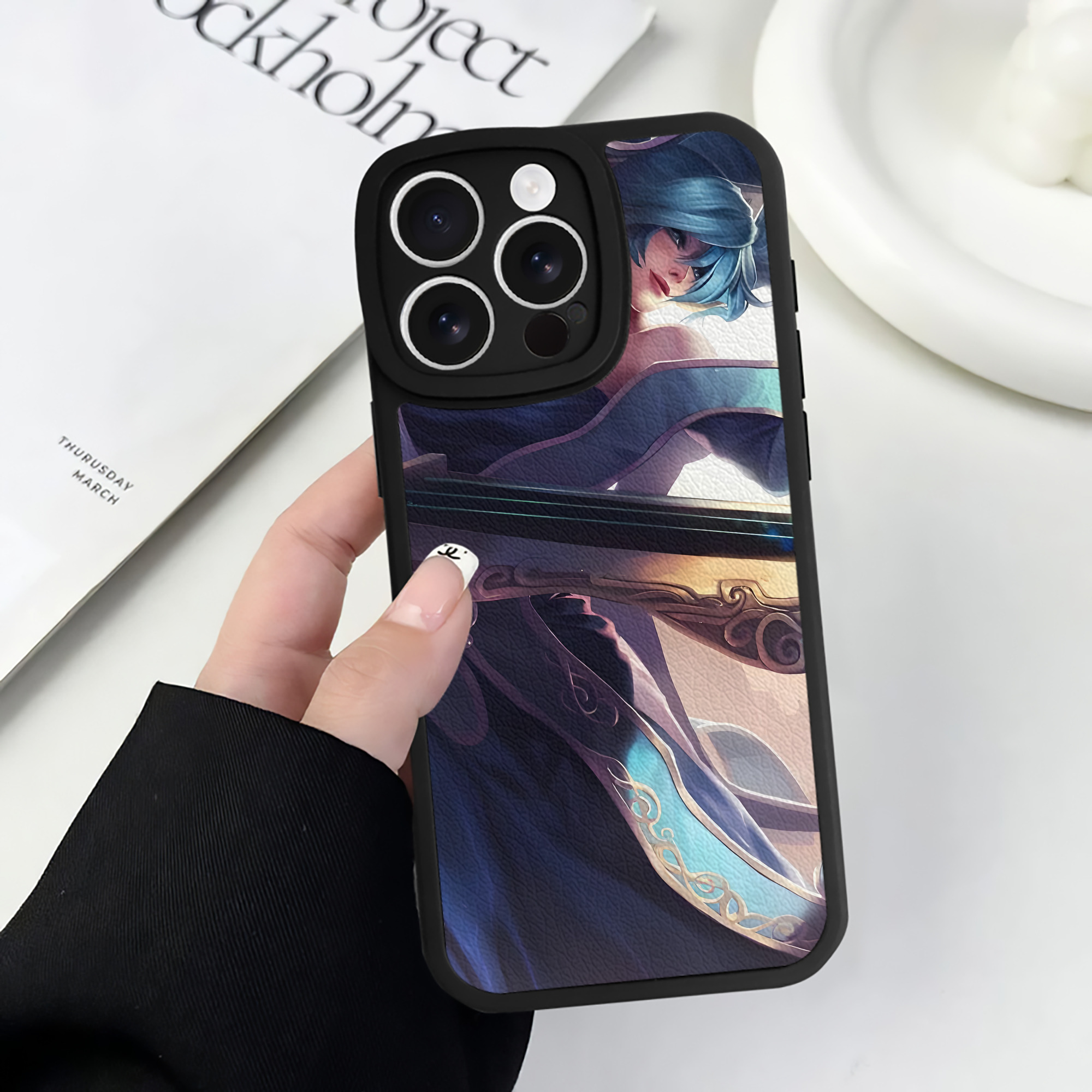 リーグ・オブ・レジェンド League of Legends LOL 【iPhone 16シリーズ対応】シリコンスマホケース（レザー調） 材質：シリコン